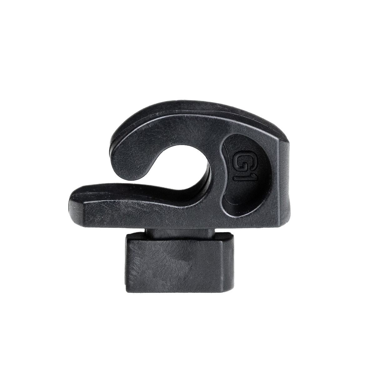 Kunststoff - Netzhaken schwarz breit (S)