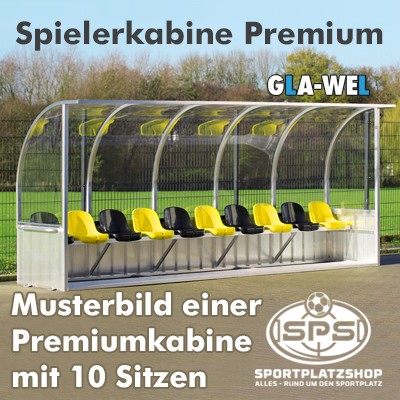 Kabine, Spielerkabine, Betreuerkabine, Trainerkabine, Sitzschalen, Sitze, 