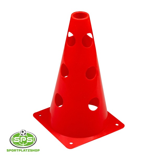 Lochkegel 22,5 cm Rot – Markierungskegel für Training und Parcours