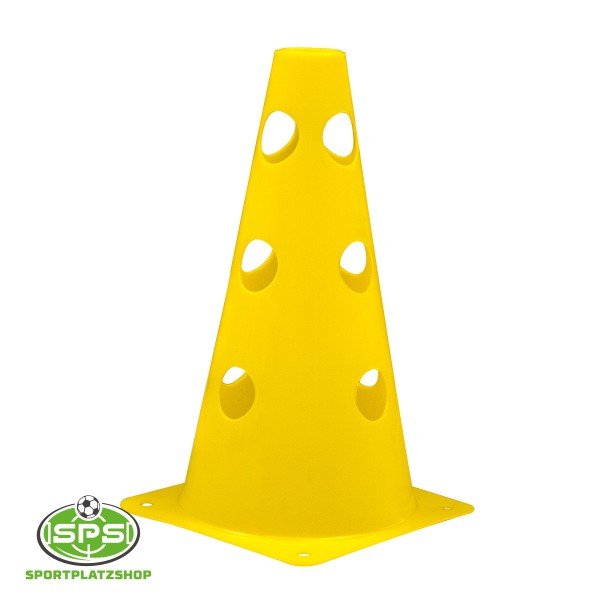 Lochkegel 22,5 cm Gelb – Markierungskegel für Training und Parcours