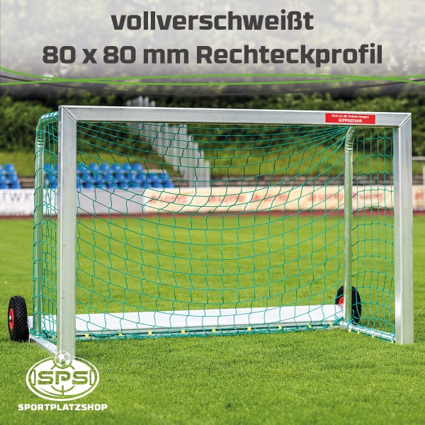 Safety Minitor mit Transporträder, Kindertor, Übungstor, Trainingstor, Gartentor, Tor, Fußballtor