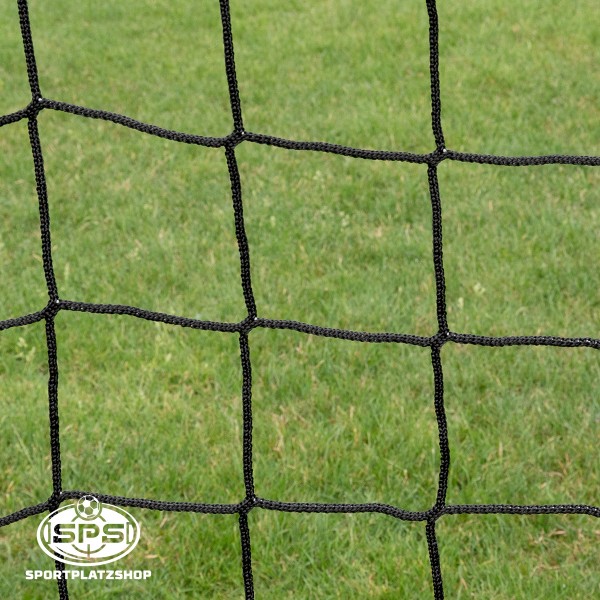 Tornetz für Minitor 240 x 160 cm Schwarz – Fußballnetz mit Tortiefe 1,0/1,0 m