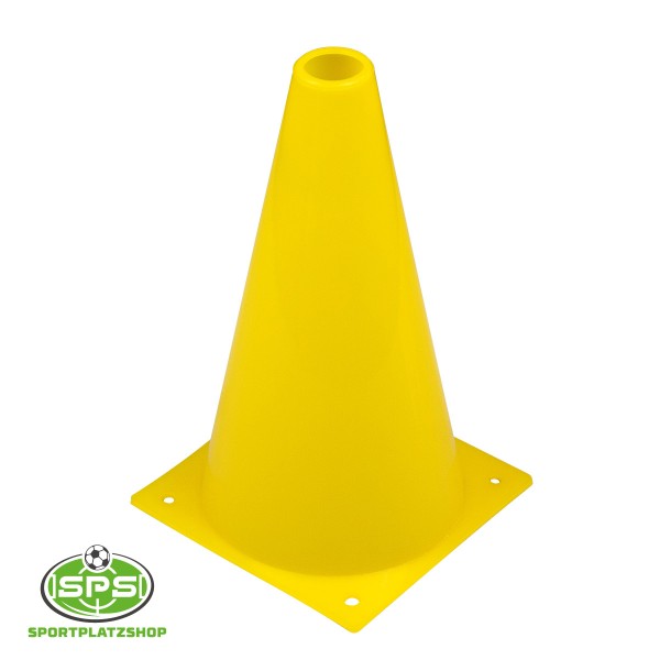 Markierkegel 22,5 cm Gelb – leichter Trainingskegel für Balltraining