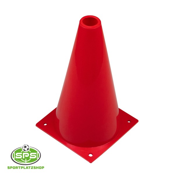 Markierkegel 22,5 cm Rot – leichter Trainingskegel für Balltraining