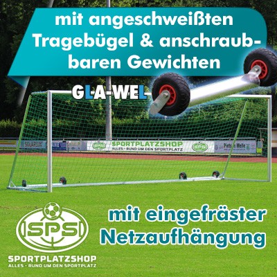 Großfeldtor, Trainingstor, Alu-Fußballtor, Fußballtor, Tor, Gartentor