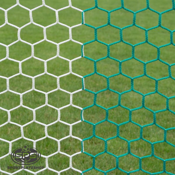 Fußball-Tornetz 120 x 80 cm Grün-Weiß für Minitor