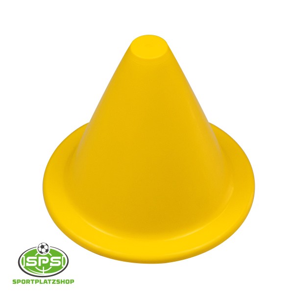 Fußballkegel Modell Flex 15 cm Gelb – biegsamer Markierkegel für Training