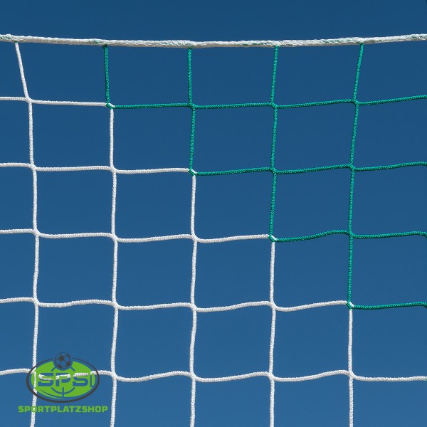 Fußballnetz, Schutznetz, Ballfangnetz, gruen-weiß, Ballfangschutznetz
