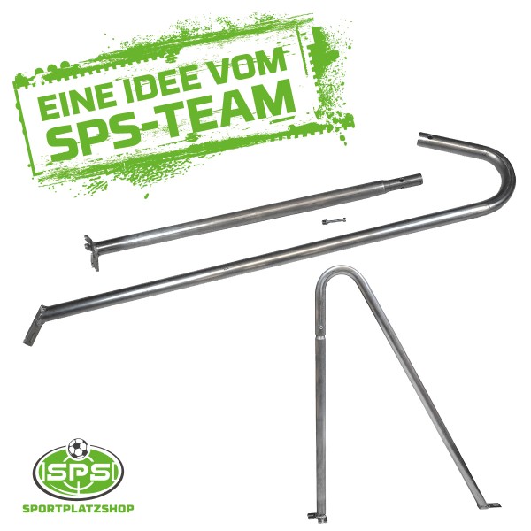Universeller Netzbügel für Fußballtore in Bodenhülsen
